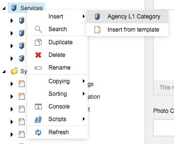 Adding an agency navigation topic from the content tree