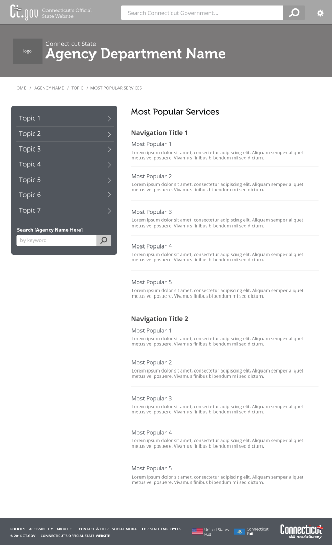 Agency Most Popular Services Page Template