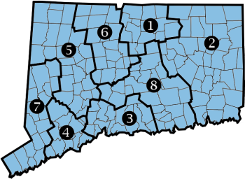 Map of Workers' Compensation Districts