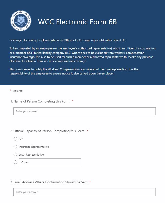 Electronic Form 6B