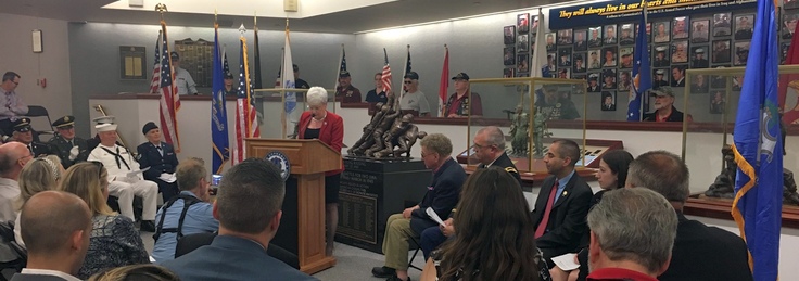 Lt. Gov. Wyman Pays Tribute to Connecticut's Fallen at 11th Annual Wall of Honor Ceremony