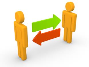 Cartoon Characters Sharing Information