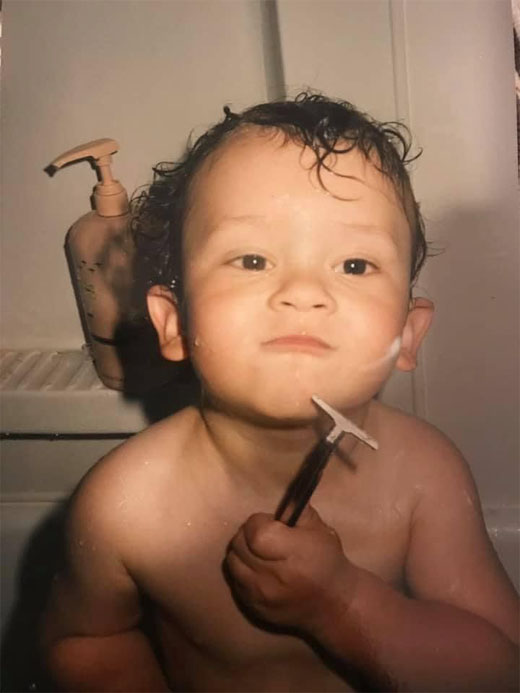 Jonathan Lopez as a child