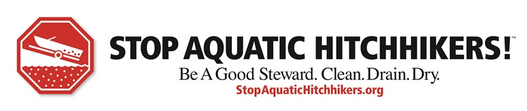 Stop aquatic hitchhikers, clean, drain, dry