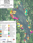 2022 survey map of Amos Lake