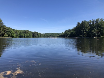 Landscape photo of Pinewood Lake in Trumbull, CT