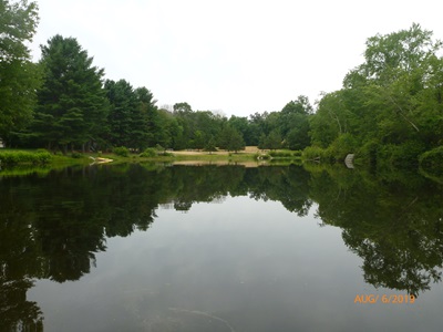 A private pond in Haddam