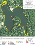 2022 survey map of Lake Waubeeka