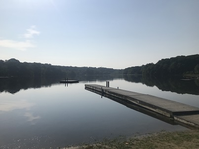 Photo overlooking West Lake in Guilford, CT from August 2021.