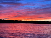 Image of the Connecticut River at sunset