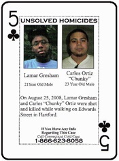 Lamar Gresham and Carlos Ortiz were mortally wounded in Hartford on August 25, 2008.