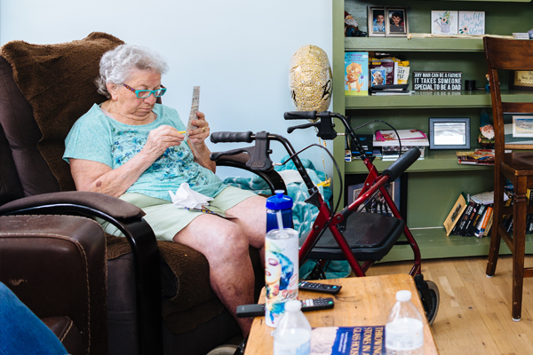 individuals sitting inside home