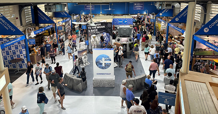 Inside the Connecticut Building at the Eastern States Exhibition (The Big E)