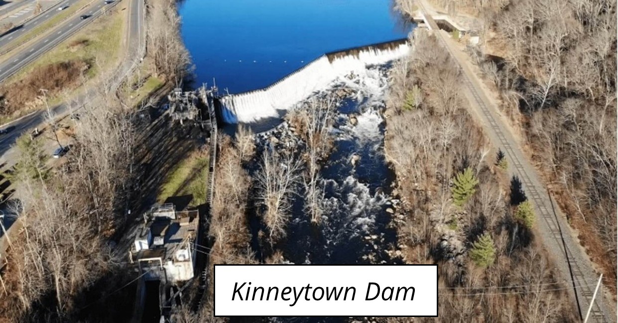 Kinneytown Dam aerial photograph