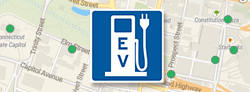 EV Charger Road Sign