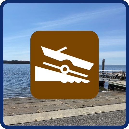 image of trailered boat launch icon