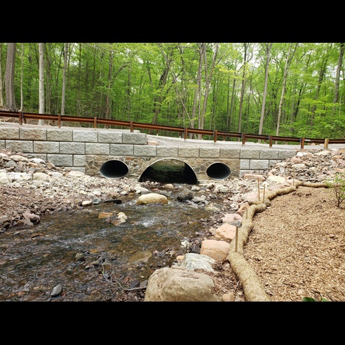 Repaired Culvert in Brooksvale Stream, Naugatuck State Forest