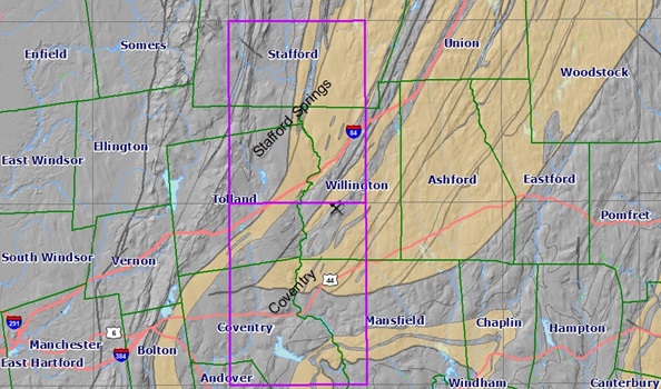 Coventry and Stafford Springs Quadrangles