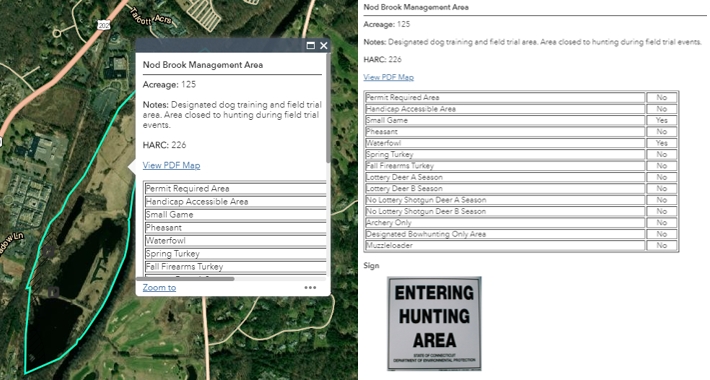 Screenshot of property selection beside expanded property info card