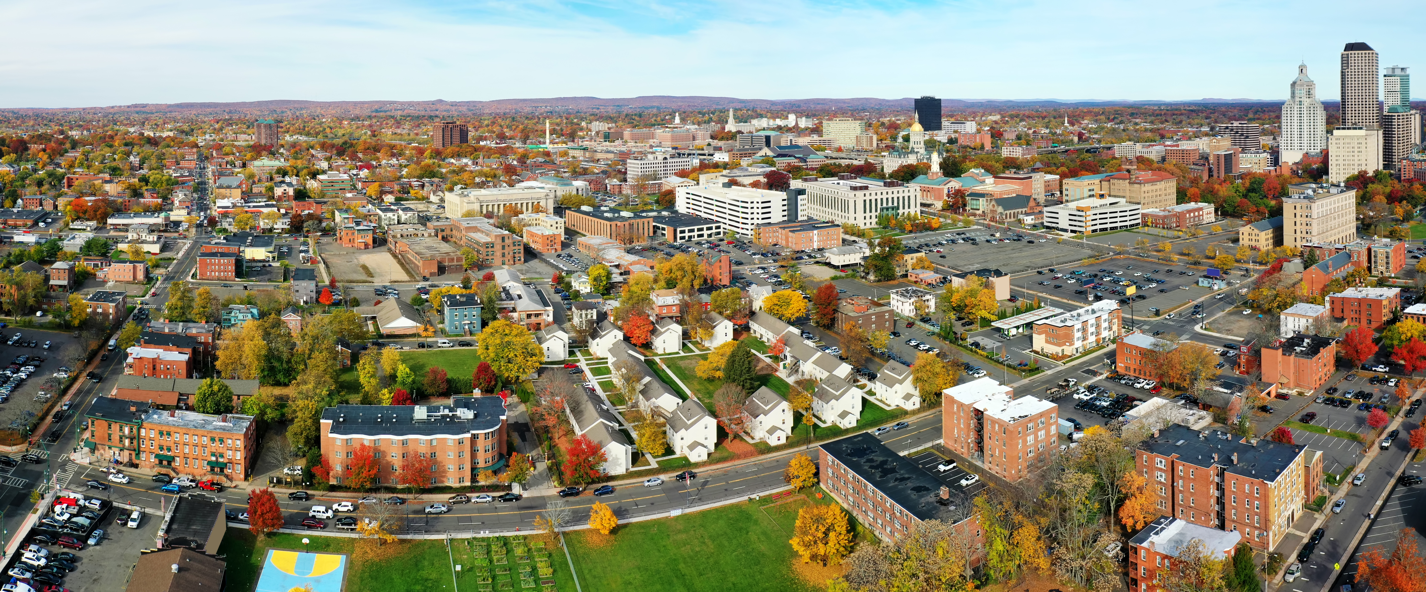 Aerial photo of Hartford CT