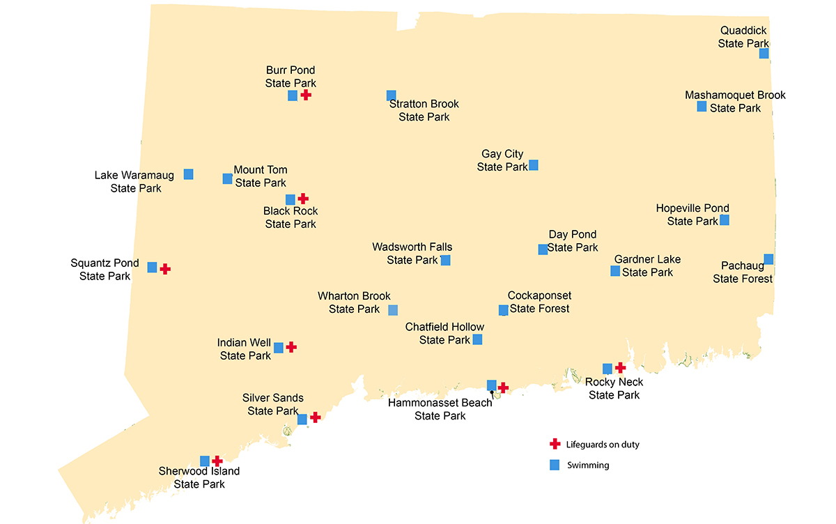 Connecticut Swimming Areas