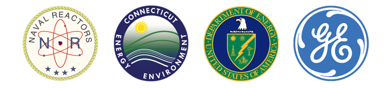 4 logos of Naval Reactors, CTDEEP, USADOE, GE