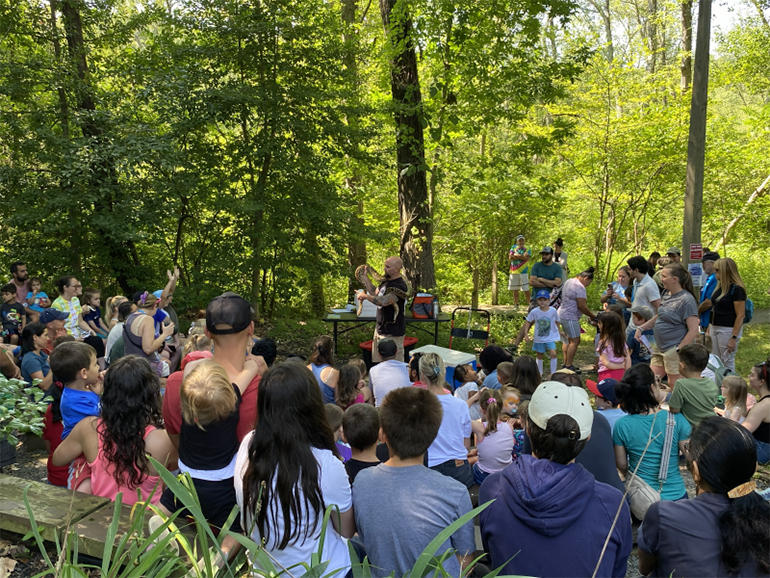 Dinosaur State Park snake show