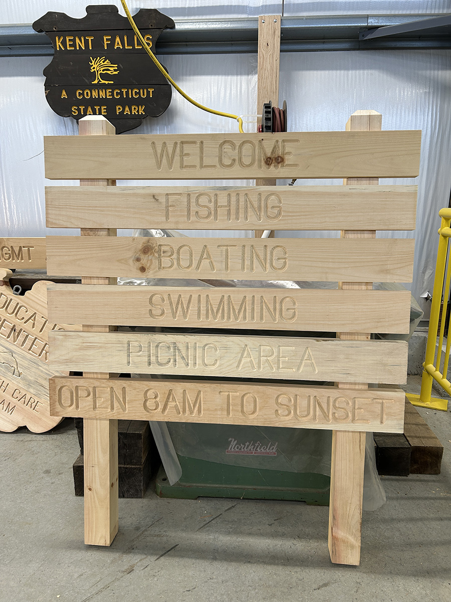 DEEP Sawmill Product Sign