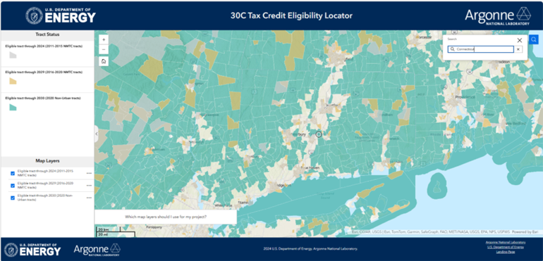 30C Tax Credit Eligibility Locator