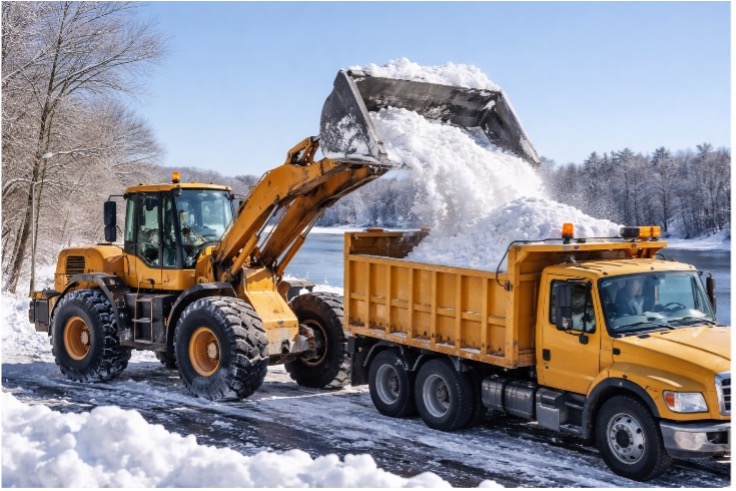 Image of heavy equipment removing snow