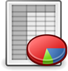 Simplified image of a spreadsheet with a pie chart in the foreground