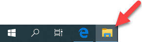 Explorer Icon - Windows Screen Shot