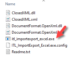 OpenRoads Template Library Converter Executable - Windows Explorer Screen Shot