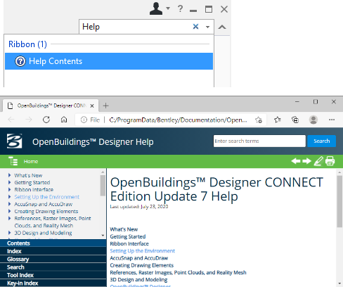 OpenBuildings Designer Help