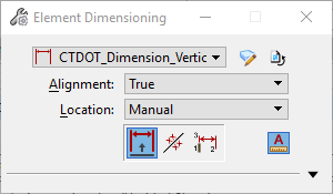 Element Dimension Dialog Box