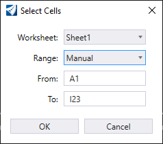 Link Excel Detailed Estimate Sheet Area Limits