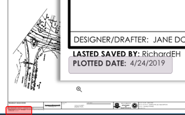 Plotted Date on PDF