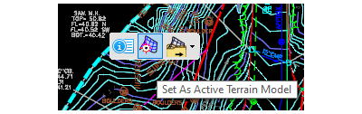 Set as Active Terrain Model - OpenRoads Screen Shot