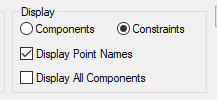 Display Constaints - Create Template Dialog Box