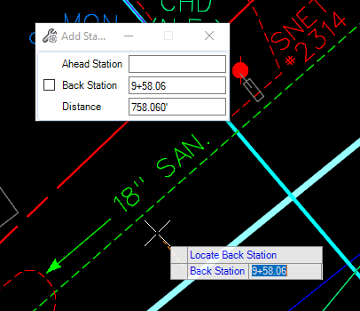 Station Equation Screen Shot