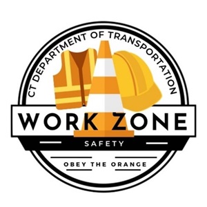 CTDOT Work Zone Safety Logo - Obey The Orange
