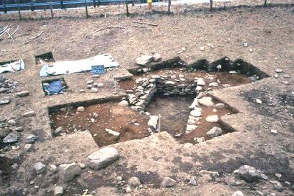 the excavated cellar