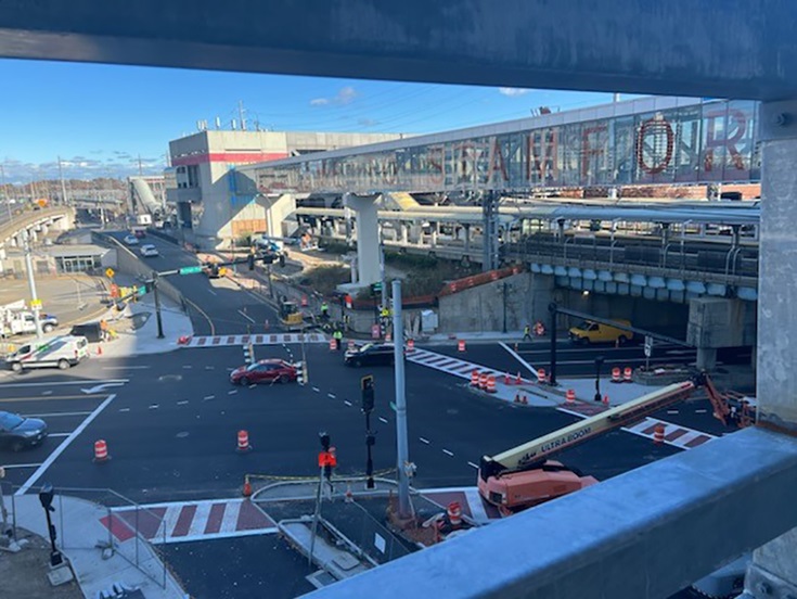 View of Bridge from New Garage (December 2023)