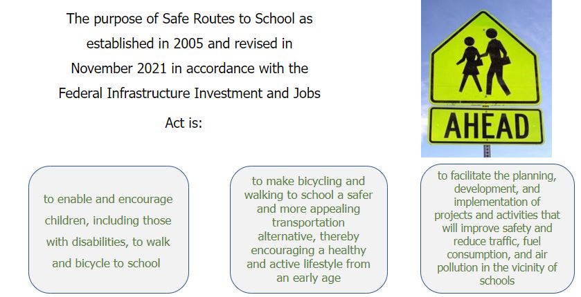 Purpose of Safe Routes To School