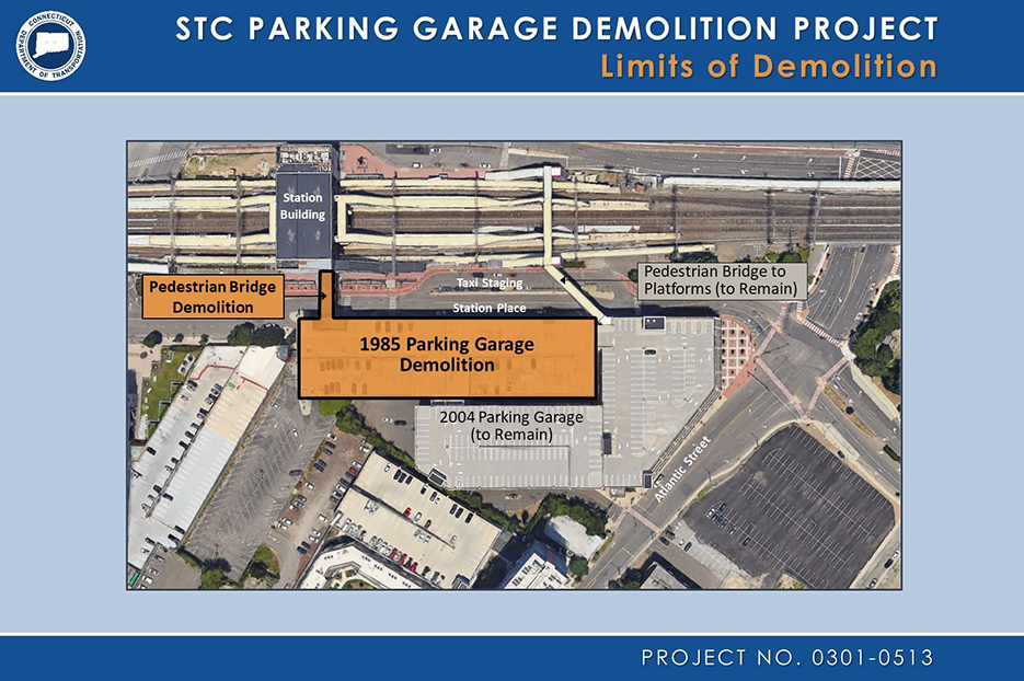 Project 0301-0513 STC Parking Garage Demolition Limits of Demolition Graphic