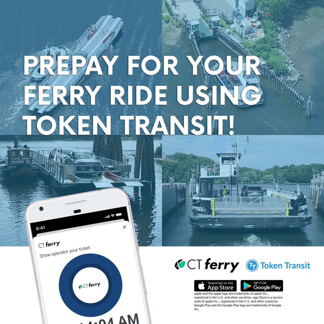Prepay for your ferry ride using token transit