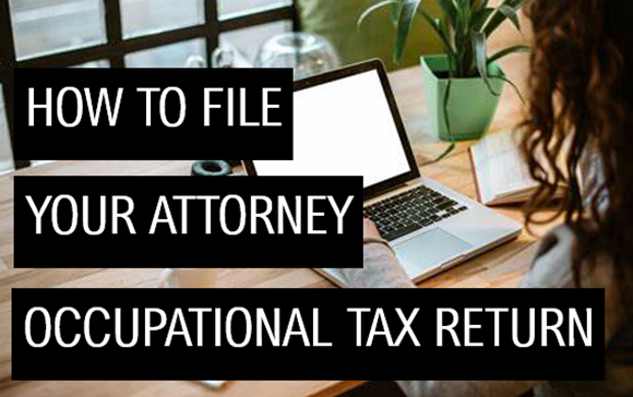 Thumbnail on Attorney Occupational tax filing