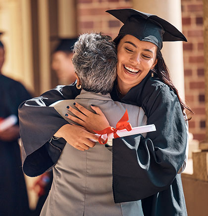 female college graduate
