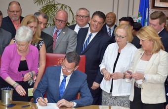 Governor Malloy Signing Bill