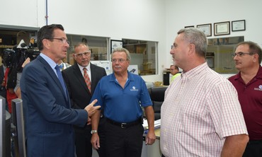 Governor Malloy at Sikorsky Aircraft